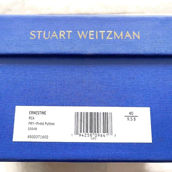 HP🎉 NWT Stuart Weitzman Ernestine Python Print Leather Boots - Picture 11 of 11
